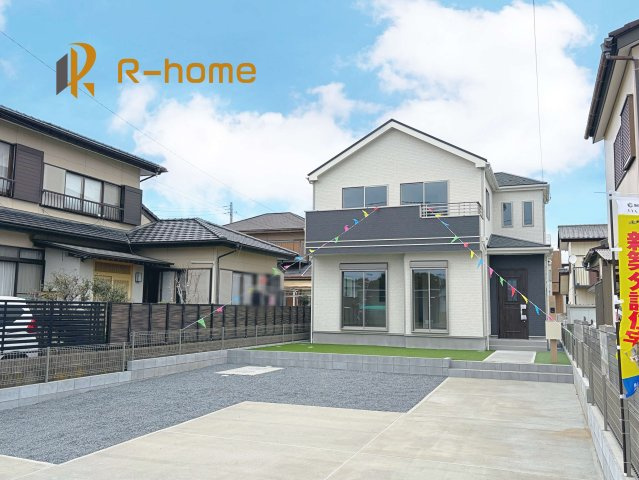 ひたちなか市平磯町　新築戸建て　A号棟の外観|ご予約を頂ければ、『平日』はもちろん『早朝』や『夜間』もご見学可能です♪お気軽にお申し付けください♪