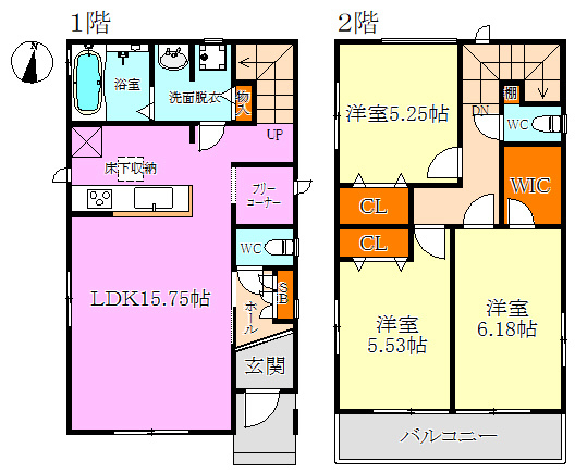禅昌寺町1丁目新築の間取り