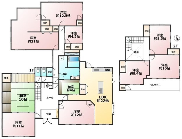 【間取り】 | 古賀市筵内戸建