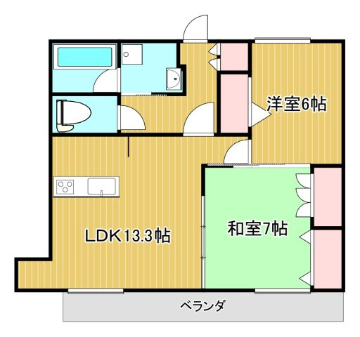 Ever Green 鶴瀬の間取り