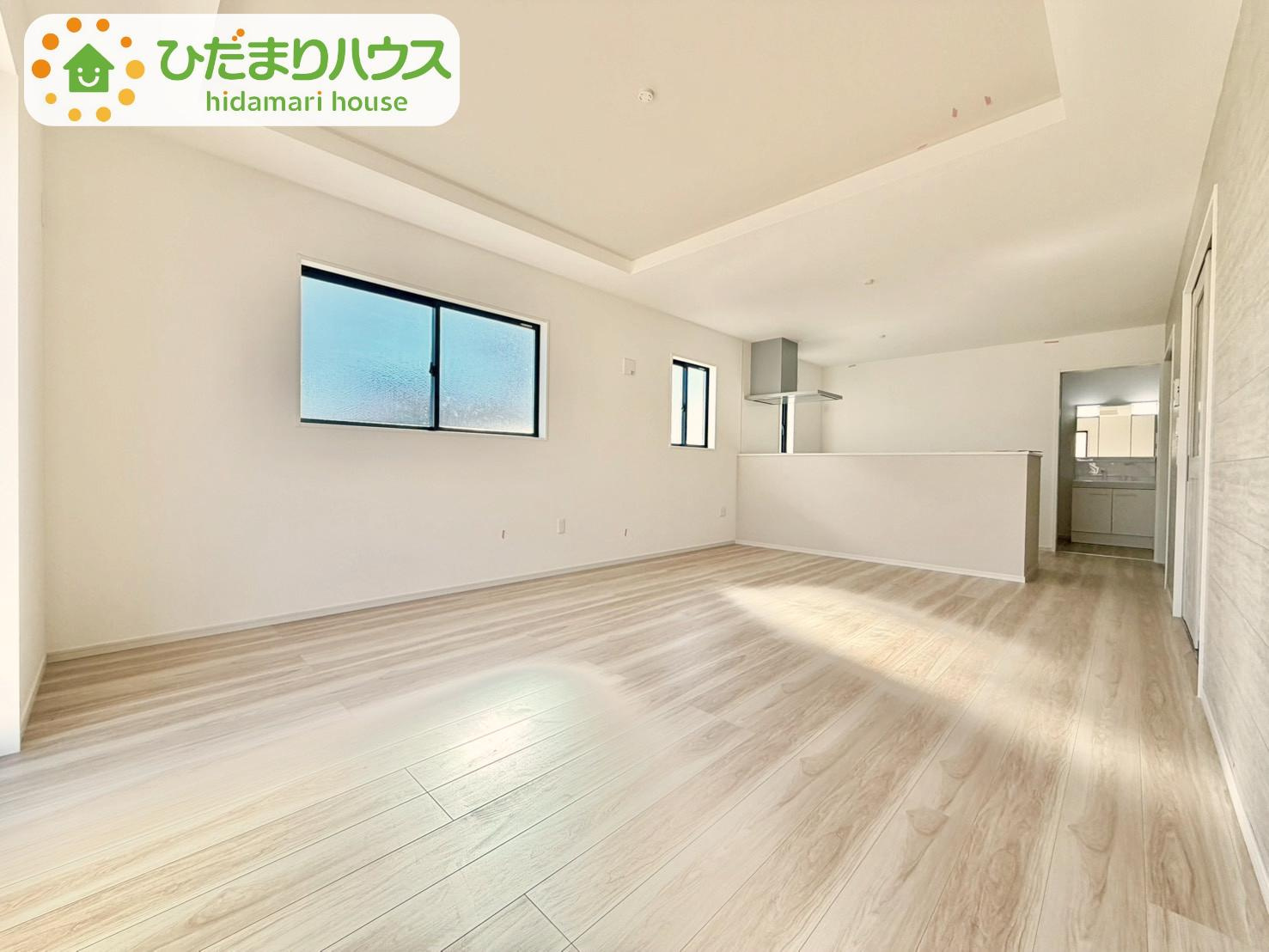野田市山崎22期　新築戸建　7号棟の居間・リビング|早くお仕事終わらせて、家に帰りたくなるようなリビングです(^^♪							
