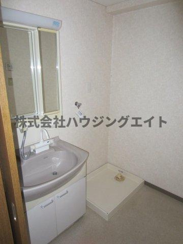 ひたちなか市外野１丁目の賃貸マンションの洗面所|洗面所の写真です。