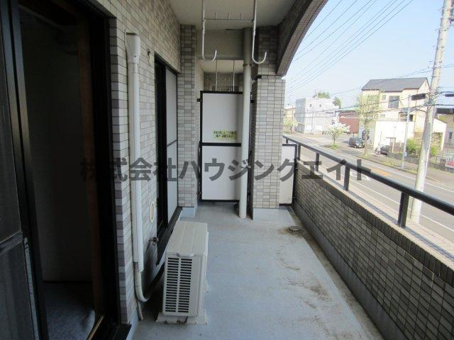 ひたちなか市外野１丁目の賃貸マンションのバルコニー|バルコニーの写真です。
