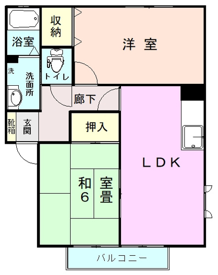 【間取り】 | グランドゥールハイツA