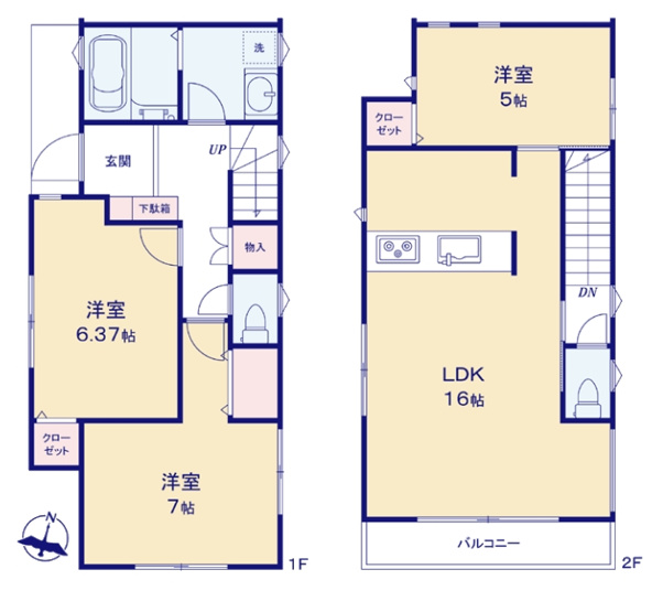 【間取り】 | 和光市白子3丁目　中古一戸建住宅（成増店） | ※図面と現況が異なる場合は現況優先となります。
