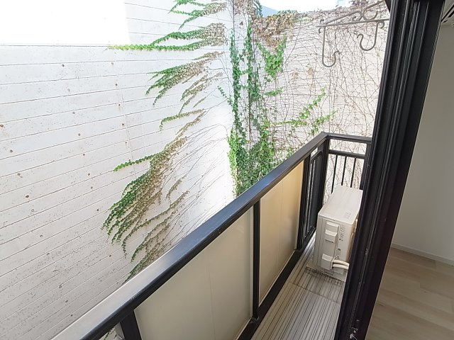 ときわ下三条レクランのバルコニー|バルコニーで洗濯物が干せます