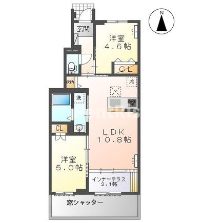 Ｇ．Ｔ．Ⅱの間取り|間取図