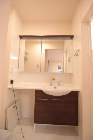 ガーデニアの洗面所|忙しい朝には欠かせない洗面所です