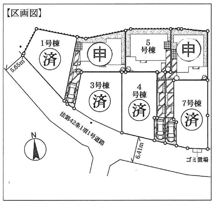 フォレストタウン西野川の区画図
