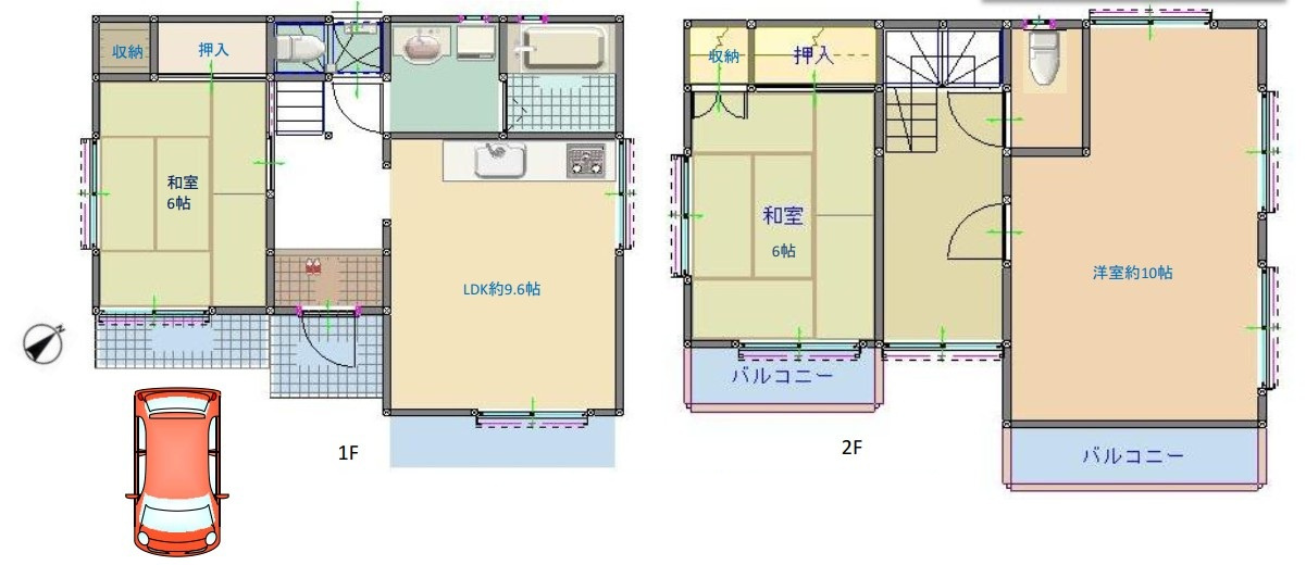 狭山市狭山台1丁目　中古戸建の間取り