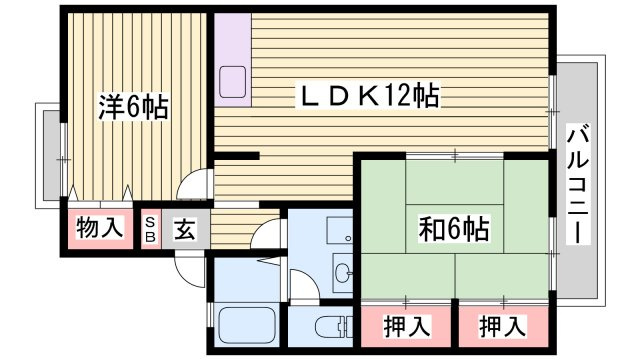 セジュール清水 Ａ棟の間取り