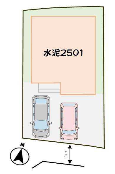 LAVIE　水泥2501の区画図