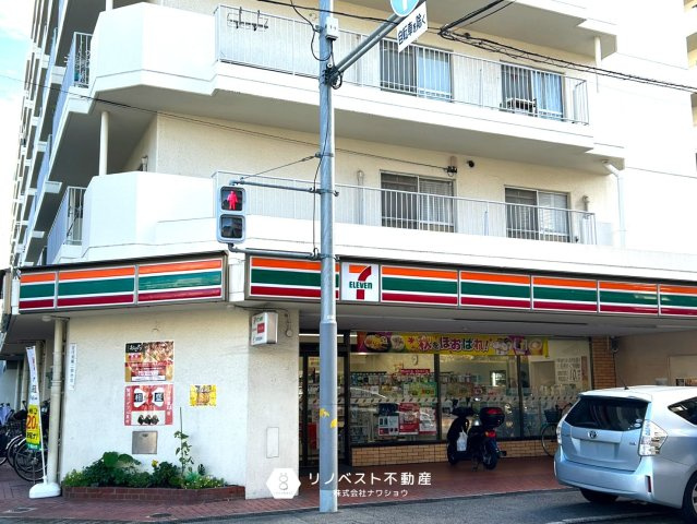 布施コープ弐番館の周辺|【セブンイレブン東大阪足代新町店】徒歩約1分（約70ｍ）