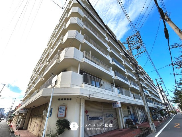 布施コープ弐番館の外観|周辺環境が充実した鉄筋コンクリート造7階建てマンション。