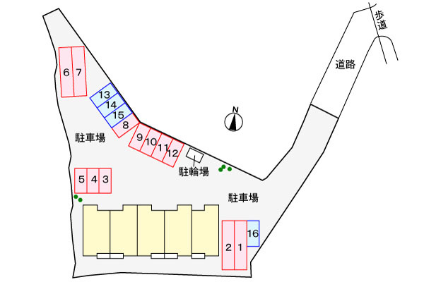 リバーサイドハウス参番館の区画図