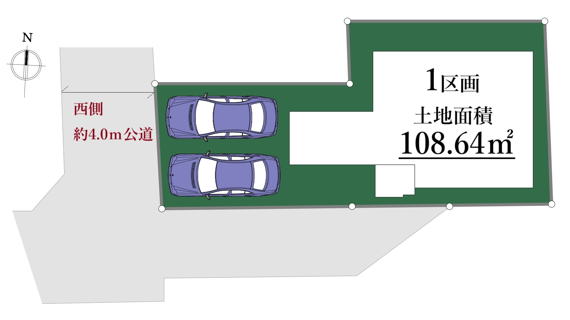練馬区大泉町1丁目 限定1区画の区画図|土地面積/108.64㎡