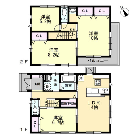 ■高座郡寒川町宮山　中古戸建③の間取り|子育て世代のファミリーにもお勧めの４LDK☆