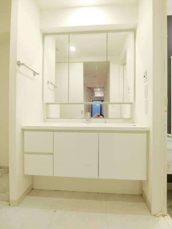 レジデンス三宿　ネット無料　トランクルーム　メゾネットの洗面所