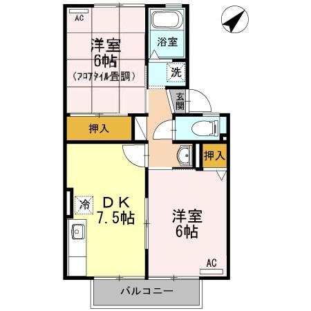 ファミールＳＡＩＴＯ　Ｂの間取り