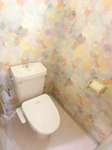 フラット３Ｎのトイレ|トイレもきれいです