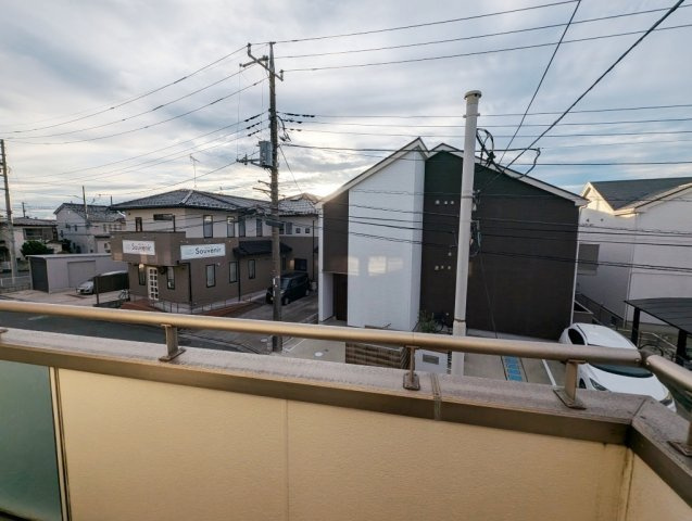 川越市大字青柳の賃貸マンションのバルコニー|陽当たり良好なバルコニーです
