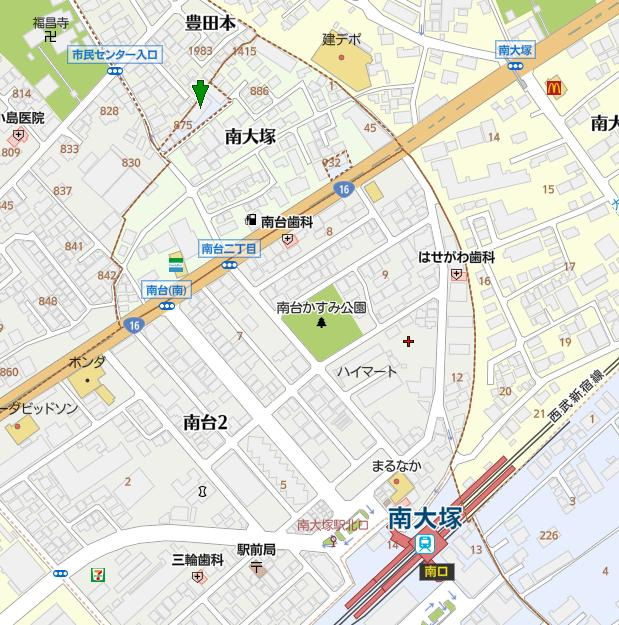 川越市大字青柳の賃貸マンションの地図