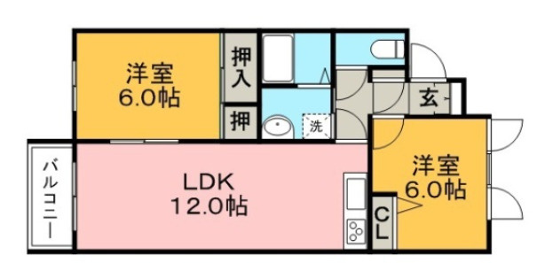 グリーンライフ長門石の間取り