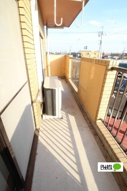 ハイム屋敷前のバルコニー