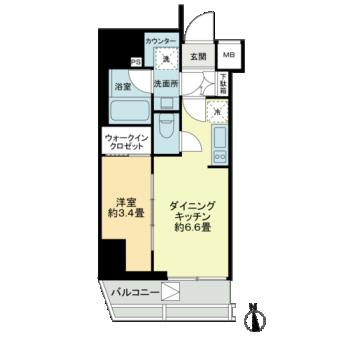 グランマーチ芝公園の間取り