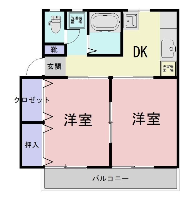 小野里マンションの間取り