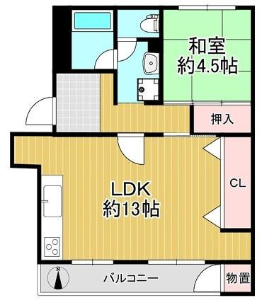 【間取り】 | 藤阪ハイツA1棟