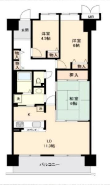 林間田園都市グリーンコート五番館