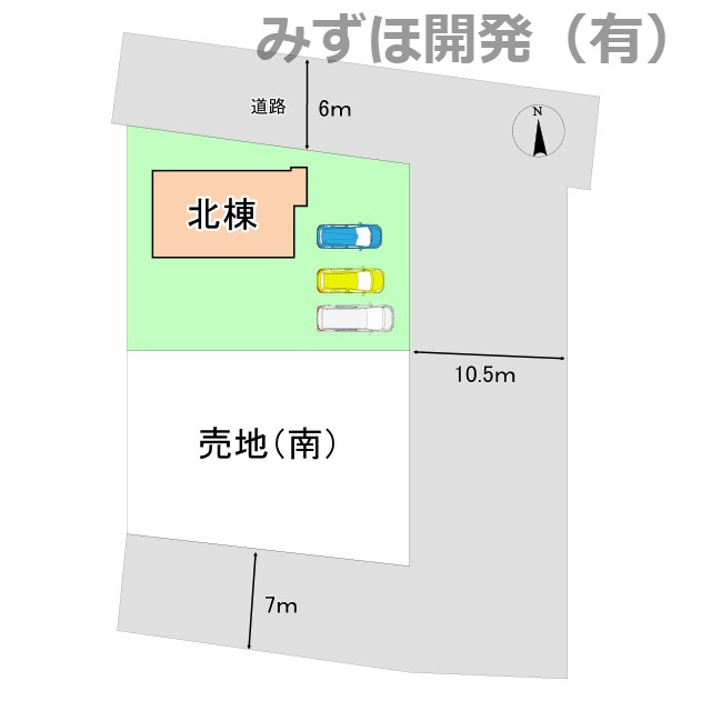 村山市楯岡鶴ヶ町1丁目6-37北棟の区画図