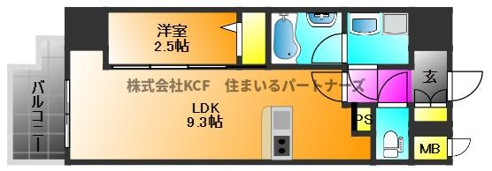 グランフォーレ久留米駅プレミアの間取り