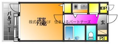 朝日プラザ久留米Ⅱの間取り