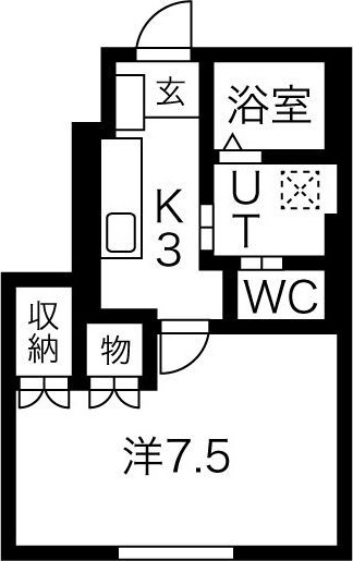 ソワサントセーズ長田町Iの間取り