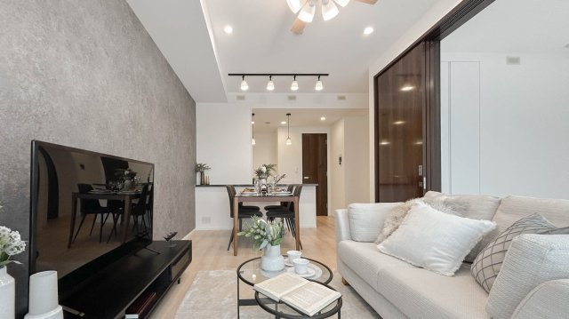 シティタワーズ東京ベイ　セントラルタワーの居間・リビング