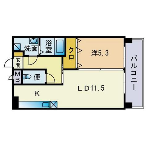 テラッツァ大濠の間取り