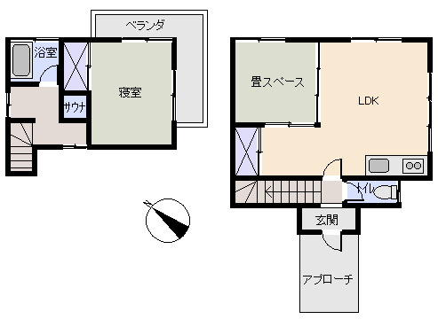 東急天城高原別荘地　鹿と出会う日常の間取り