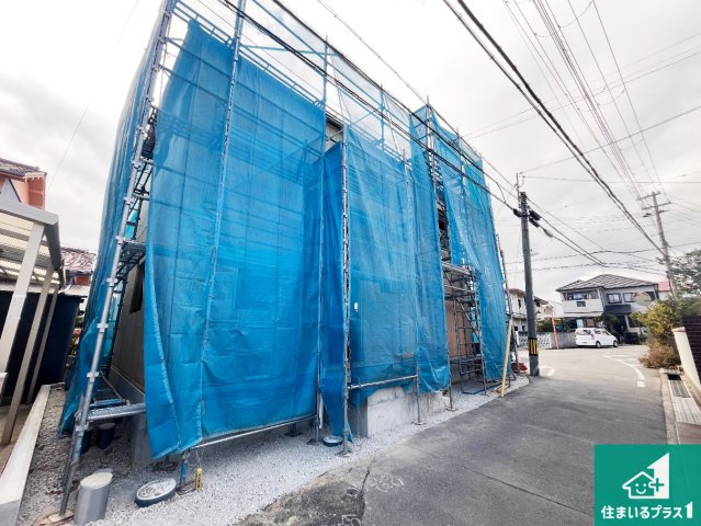 明石市西明石町　第4期　新築一戸建ての外観|周辺は落ち着いた街並みの住宅地！子育てがしやすい住環境です！まだ未完成ですが、現地でしかわからない事もございます。是非一度ご覧ください。