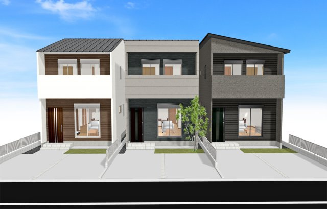 【南向き×庭付き×LDK20帖】中村区横井 全3邸 2号棟