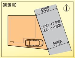 【区画図】 | 厚木市山際　新築分譲住宅　全1棟