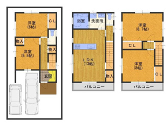 【間取り】 | 宝塚市高松町中古戸建 | 室内は令和７年１０月リフォーム済み♪お待たせ無しで即ご入居していただけます！ファミリー様におすすめの４LDKの間取りです♪