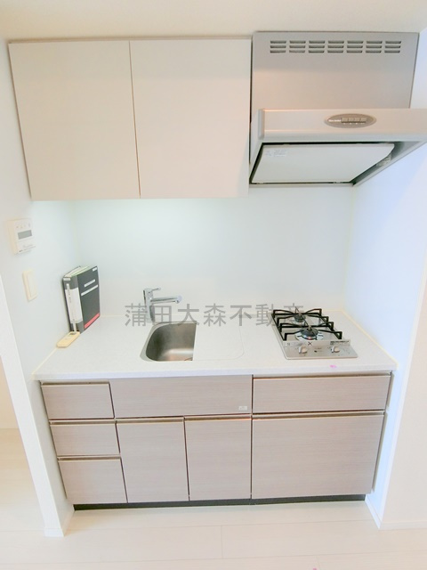 パークアクシス蒲田ステーションゲートのキッチン|２口ガスコンロのシステムキッチン