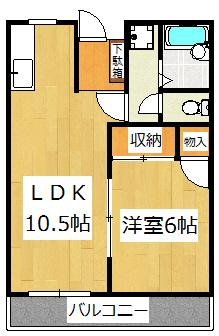 ハイツＴ・Ｉ・Ｅの間取り