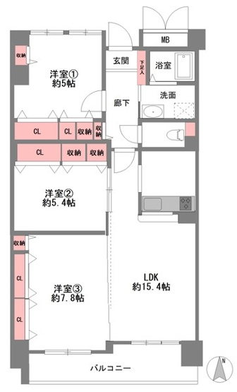 【間取り】 | 夙川グランドハイツ