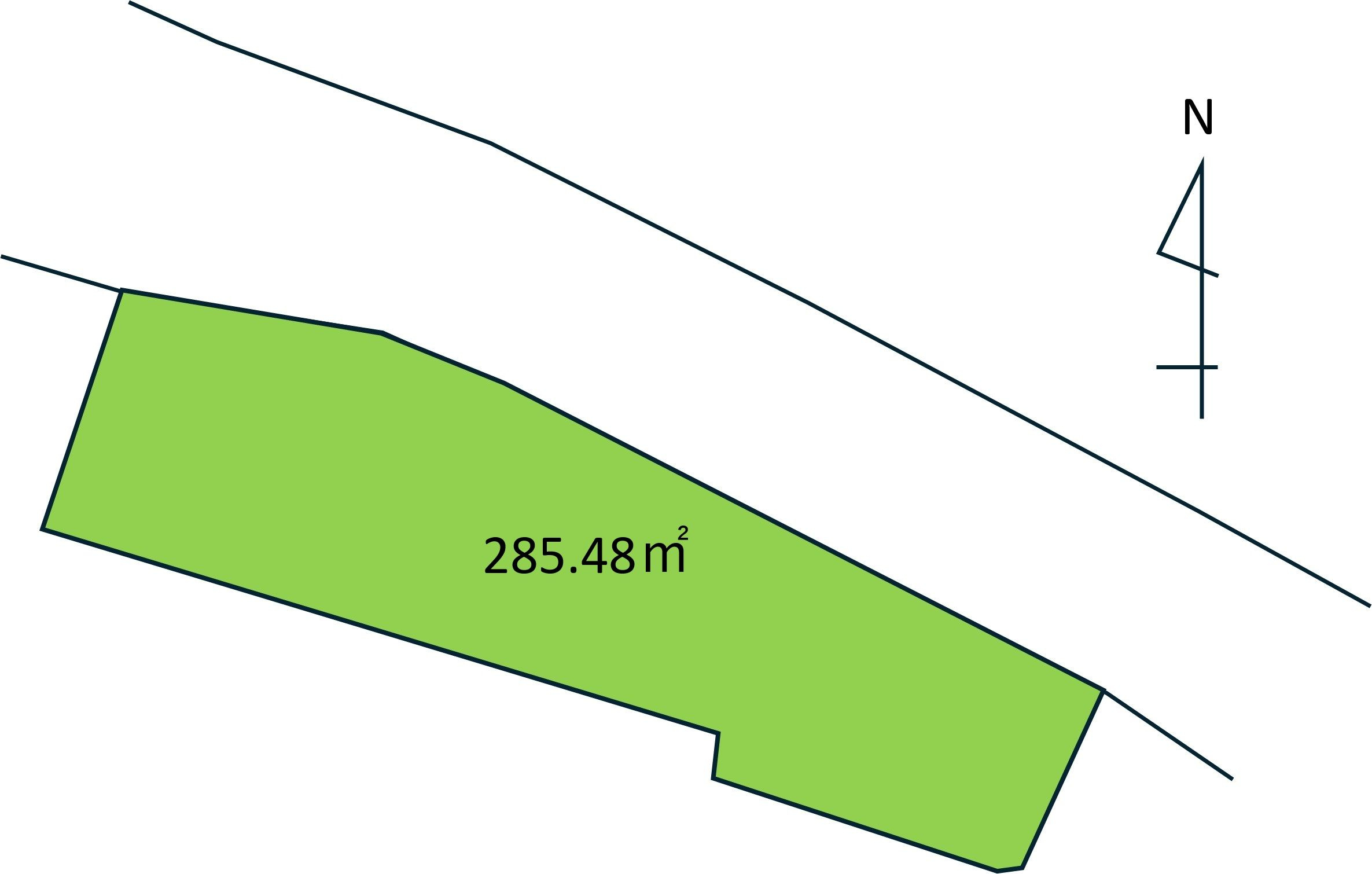 久留米市大善寺町　売り土地の区画図