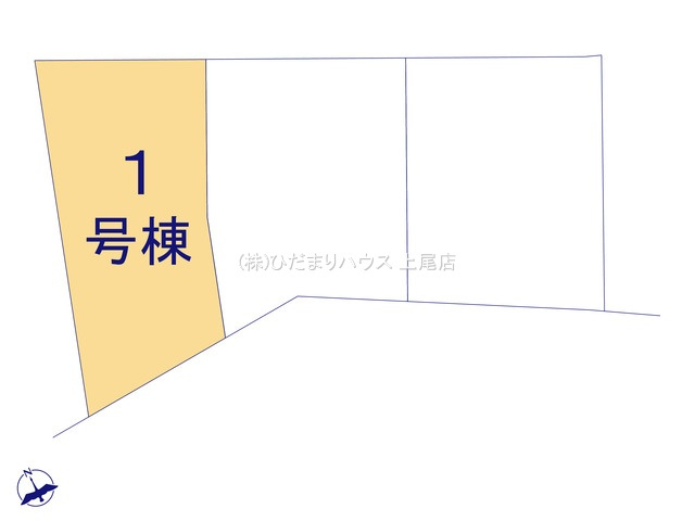 鴻巣市鴻巣第2　新築戸建　リーブルガーデン01の区画図