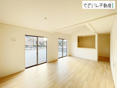 【居間・リビング】 | Cradle garden上里町大御堂第4　【平屋】新築住宅 | ≪2号棟≫
現地(2025年12月撮影)