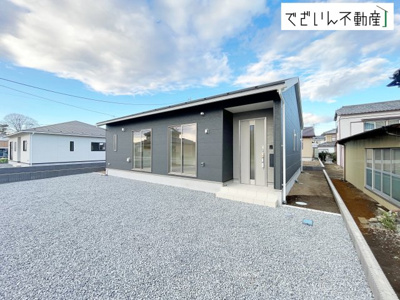 【外観】 | Cradle garden上里町大御堂第4　【平屋】新築住宅 | ≪2号棟≫
現地(2025年12月撮影)